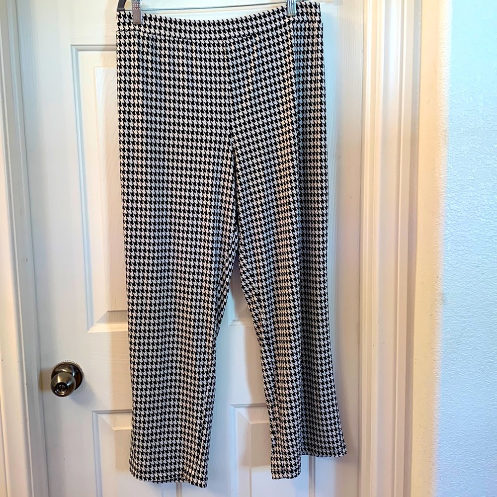 Susan Graver XL Petite Houndstooth slinky pants